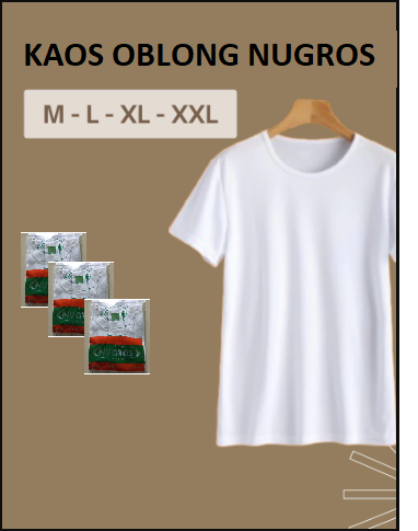 KAOS NUGROS OBLONG PTH L